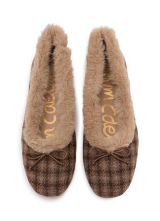 细节 - 点击放大 - SAM EDELMAN - Alie Cozy Suede Shearling Ballerinas Flats