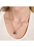  - JOHN HARDY - Shark Tooth Talisman Sterling Silver Diamond Pearl Necklace — Size 16-18