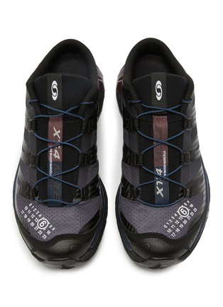 模特儿示范图 - 点击放大 - MM6 MAISON MARGIELA - X SALOMON 女款 XT-4 科技网纱穆勒运动鞋