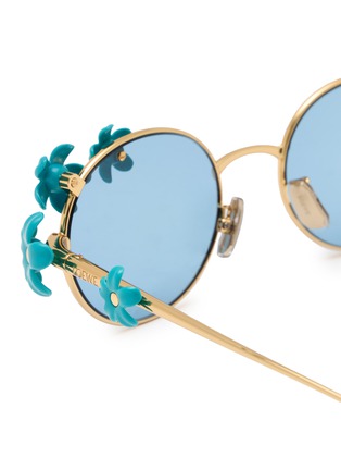 细节 - 点击放大 - LOEWE - Daisy Field Metal Round Sunglasses