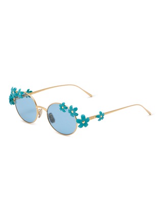 首图 - 点击放大 - LOEWE - Daisy Field Metal Round Sunglasses