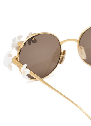 细节 - 点击放大 - LOEWE - Daisy Field Metal Round Sunglasses