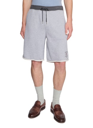 首图 - 点击放大 - BRUNELLO CUCINELLI - Logo Cotton Sweatshorts