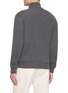 背面 - 点击放大 - BRUNELLO CUCINELLI - Leather Panel Knit Bomber Jacket
