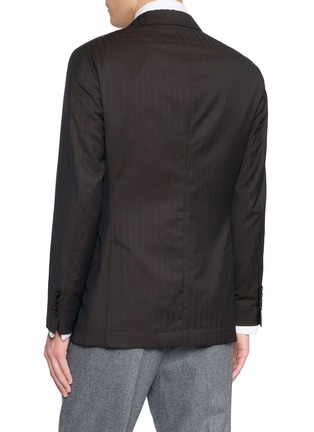 背面 - 点击放大 - BRUNELLO CUCINELLI - Double Breasted Wool Cashmere Blazer