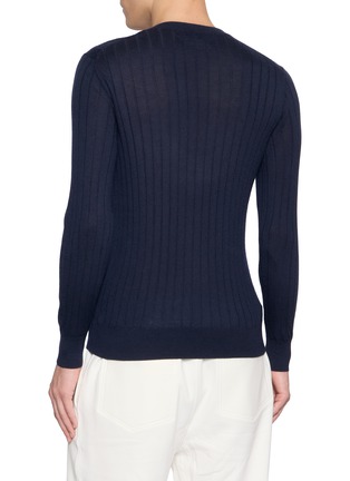 背面 - 点击放大 - BRUNELLO CUCINELLI - Crewneck Cashmere Silk Knit Sweater