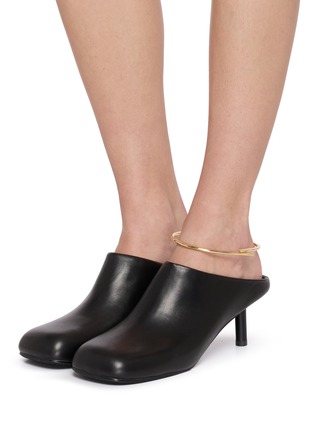 模特儿示范图 - 点击放大 - SACAI - 65 Leather Mules