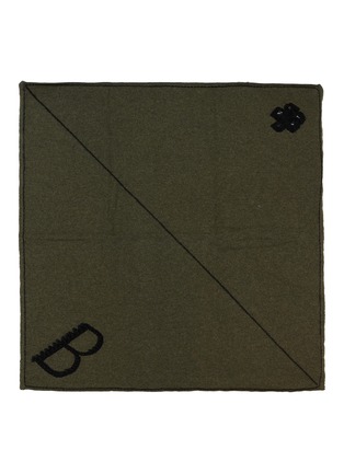 首图 - 点击放大 - BARRIE - Logo Embroidered Cashmere Foulard
