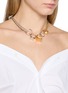 模特儿示范图 - 点击放大 - SACAI - Mixed-Chain Ring Necklace