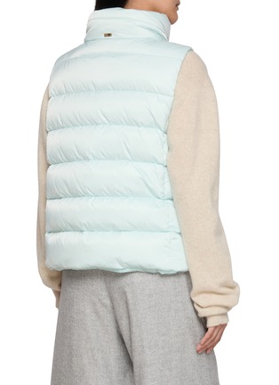 背面 - 点击放大 - HERNO - Faux Fur Collar Satin Down Waistcoat