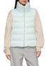 首图 - 点击放大 - HERNO - Faux Fur Collar Satin Down Waistcoat
