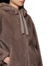  - HERNO - Faux Fur Zip Up Hooded Jacket