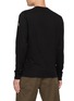 背面 - 点击放大 - MONCLER - Long Sleeve Chequered Emblem Appliqué Top