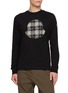 首图 - 点击放大 - MONCLER - Long Sleeve Chequered Emblem Appliqué Top