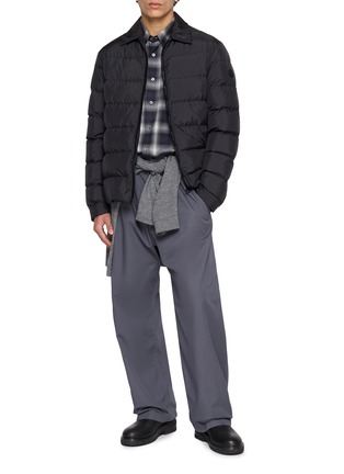 模特儿示范图 - 点击放大 - MONCLER - 翻领绗缝夹克