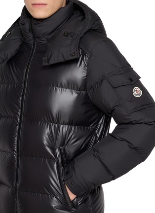  - MONCLER - 亮面连帽羽绒外套