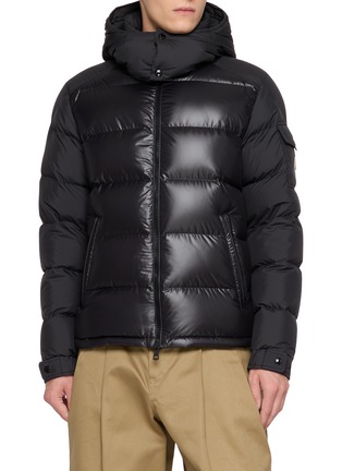 首图 - 点击放大 - MONCLER - 亮面连帽羽绒外套