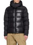 首图 - 点击放大 - MONCLER - 亮面连帽羽绒外套