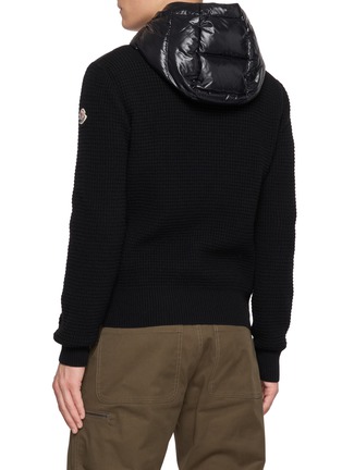 背面 - 点击放大 - MONCLER - 绗缝拼针织连帽夹克