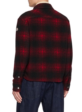 背面 - 点击放大 - MONCLER - Chequered Zip Up Shirt