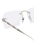 细节 - 点击放大 - GUCCI - Metal Rectangle Optical Glasses