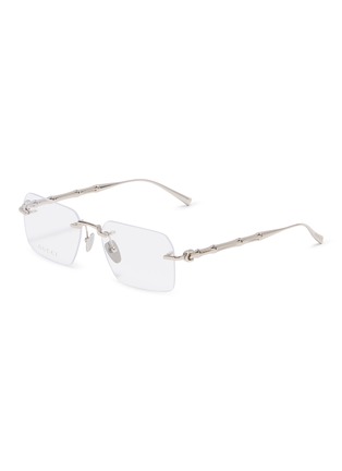 首图 - 点击放大 - GUCCI - Metal Rectangle Optical Glasses