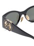 细节 - 点击放大 - GUCCI - Injection Oval Sunglasses