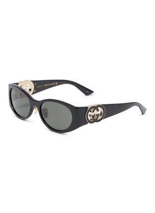 首图 - 点击放大 - GUCCI - Injection Oval Sunglasses