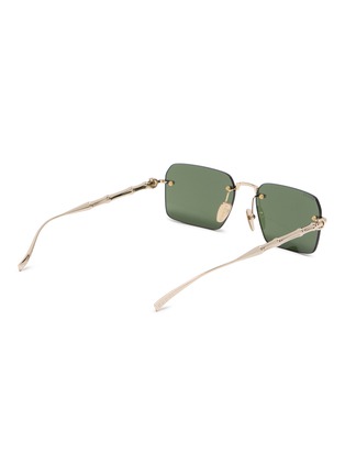 模特儿示范图 - 点击放大 - GUCCI - Metal Rectangle Sunglasses