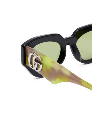 细节 - 点击放大 - GUCCI - Recycled Acetate Cateye Sunglasses