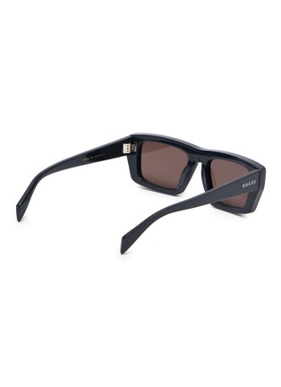 模特儿示范图 - 点击放大 - GUCCI - Recycled Acetate Rectangular Sunglasses