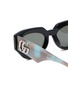 细节 - 点击放大 - GUCCI - Recycled Acetate Cateye Sunglasses