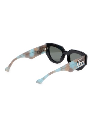模特儿示范图 - 点击放大 - GUCCI - Recycled Acetate Cateye Sunglasses