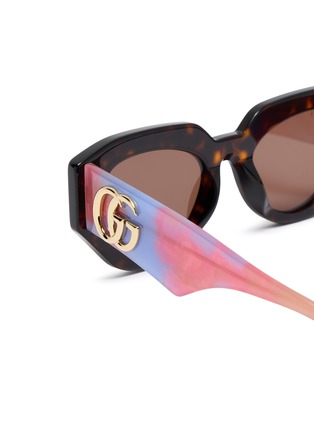 细节 - 点击放大 - GUCCI - Recycled Acetate Cateye Sunglasses