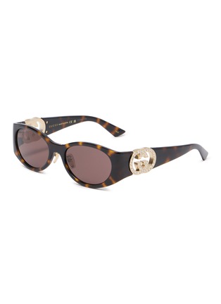 首图 - 点击放大 - GUCCI - Injection Oval Sunglasses