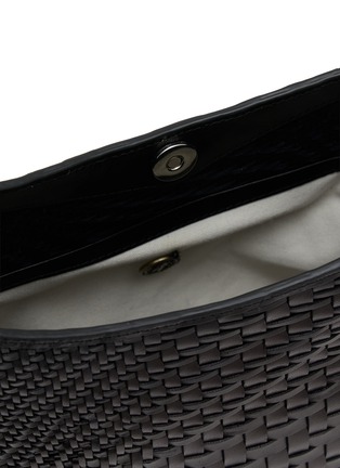 细节 - 点击放大 - DRAGON DIFFUSION - Glendhu Optical Weave Gusset Leather Hobo Bag