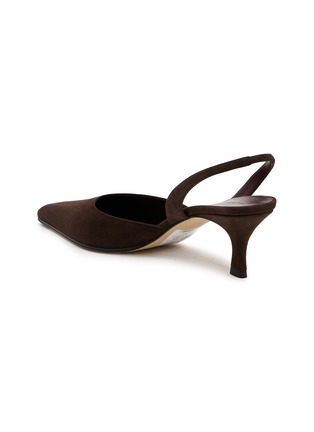 细节 - 点击放大 - THE ROW - 55 Inez Suede Slingback Pumps