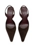 模特儿示范图 - 点击放大 - THE ROW - 55 Inez Suede Slingback Pumps