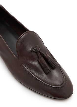 细节 - 点击放大 - THE ROW - Caden Leather Loafers