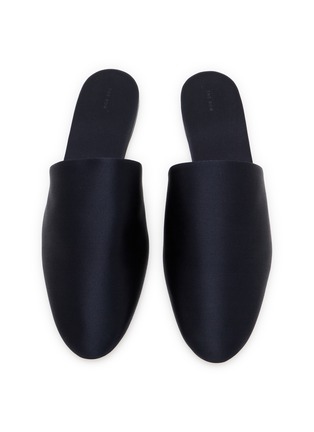 模特儿示范图 - 点击放大 - THE ROW - Tilda Slip On Satin Slippers