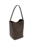 模特儿示范图 - 点击放大 - THE ROW - Medium N/S Park Leather Tote Bag
