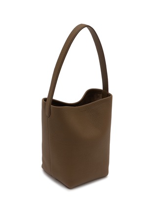 模特儿示范图 - 点击放大 - THE ROW - Small N/S Park Leather Tote Bag