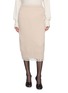 首图 - 点击放大 - ERMANNO SCERVINO - Embroidered Lace Trim Knit Midi Skirt