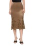 首图 - 点击放大 - ERMANNO SCERVINO - Lace Embroidered Satin Midi Skirt