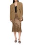 模特儿示范图 - 点击放大 - ERMANNO SCERVINO - Lace Embroidered Satin Midi Skirt
