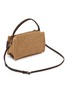 细节 - 点击放大 - JW ANDERSON - Small Loafer Raffia Suede Shoulder Bag