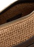 细节 - 点击放大 - JW ANDERSON - Small Loafer Raffia Suede Shoulder Bag