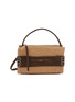 首图 - 点击放大 - JW ANDERSON - Small Loafer Raffia Suede Shoulder Bag