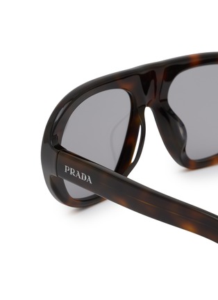 细节 - 点击放大 - PRADA - Acetate Aviator Sunglasses