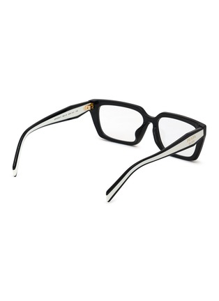 模特儿示范图 - 点击放大 - PRADA - Acetate Square Optical Glasses